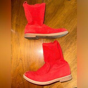 Hanna Anderson Girls Boots Red